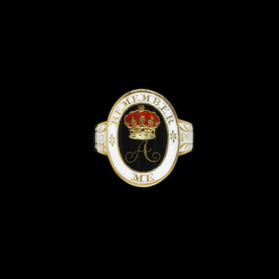 The mourning ring the Prince Regent commissioned on the death of his sister, Princess Amelia