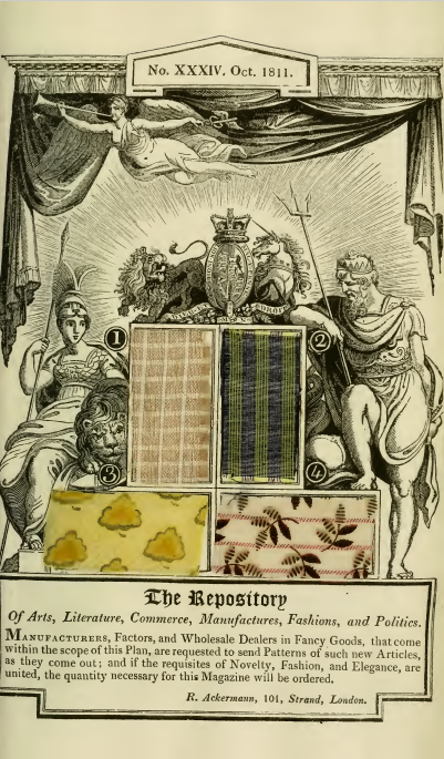 Ackermans October 1811 fabric samples