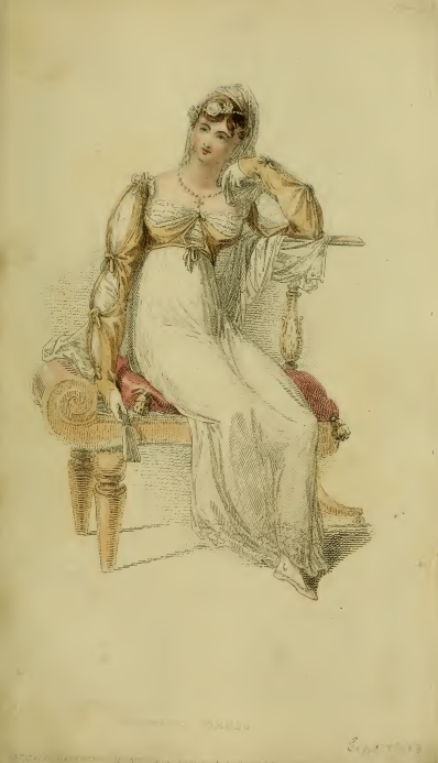 Plate 19: "Evening Costume." Ackermann's September 1813