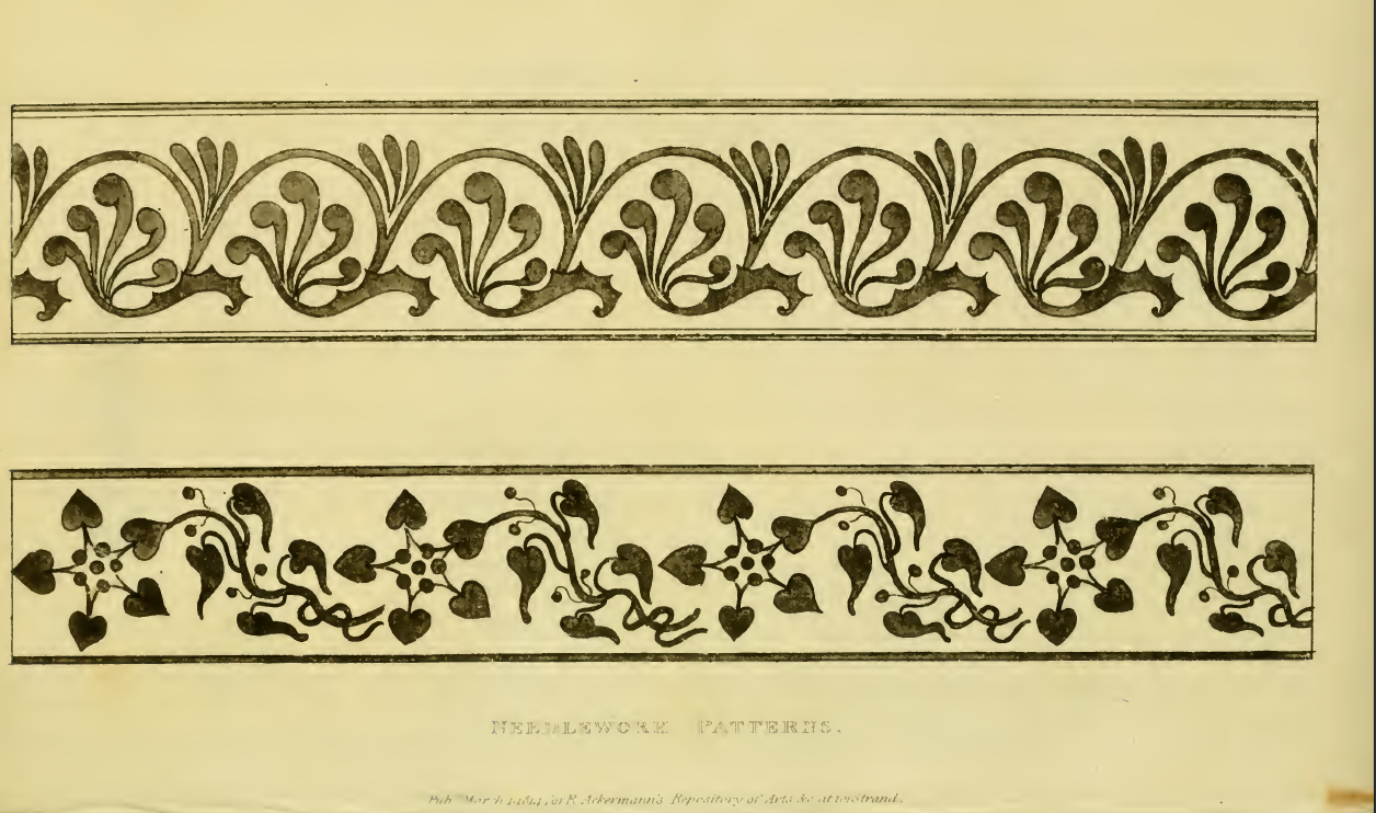 Ackermanns March 1814 Embroidery patterns