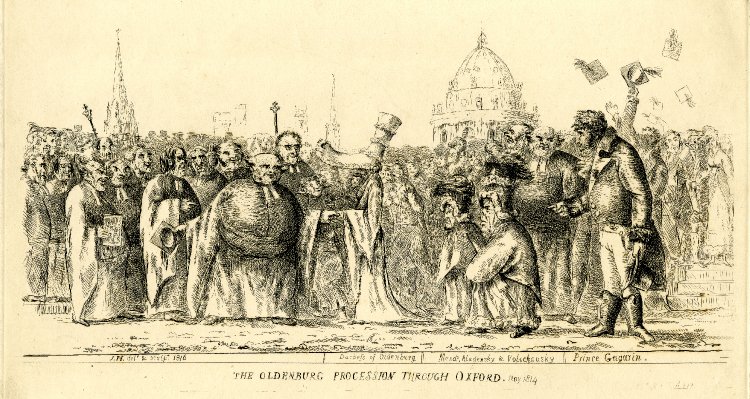 The Oldenburg Procession through Oxford, May 1814