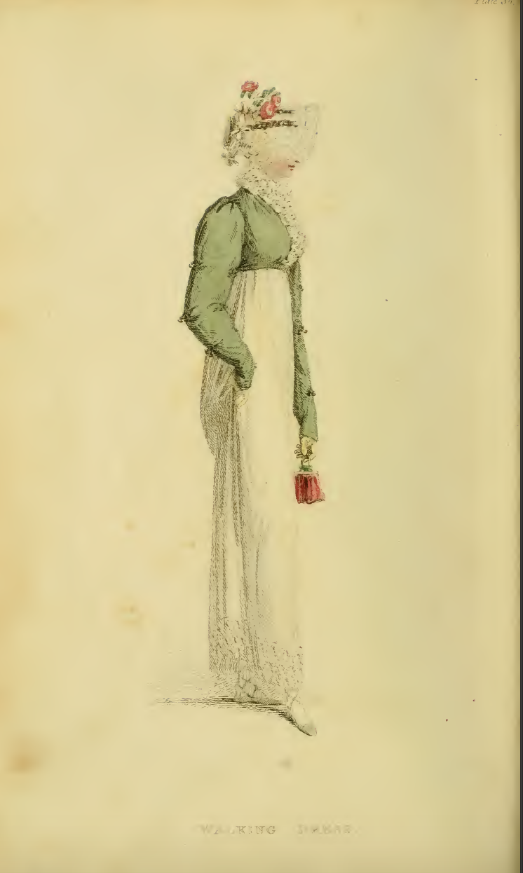 Ackermann's June 1814 Plate 36: Walking Dress