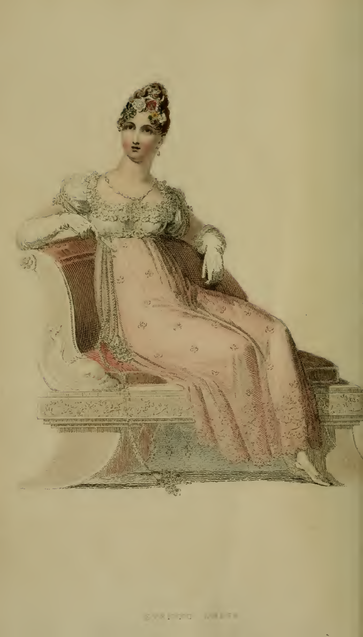 Evening Dress, Ackermann's July 1814