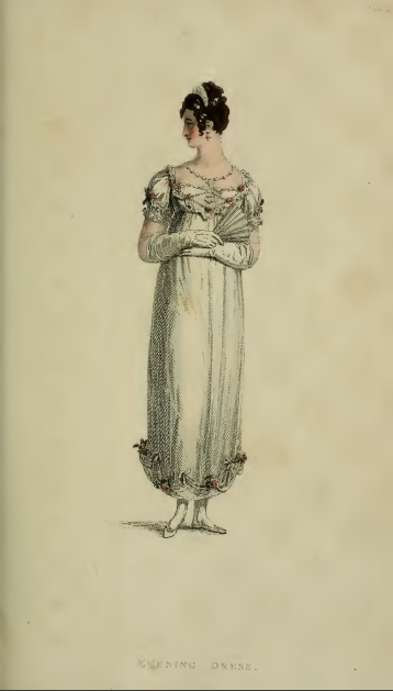 Evening Dress, Ackermann's August 1814