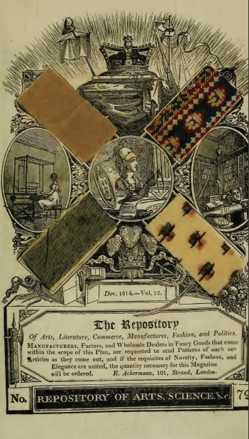Ackermann's December 1814 fabric samples