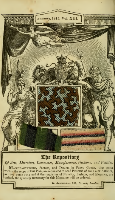 Ackermann's fabric samples, January 1815