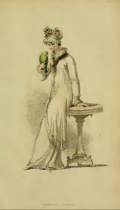 Ackermann's Fashion Plates April 1816, plate 18: Evening dress