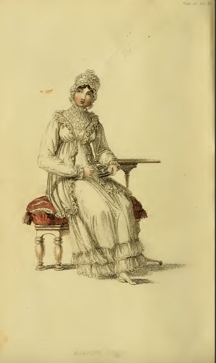 Ackermanns October 1815 plate 22: Morning Dress
