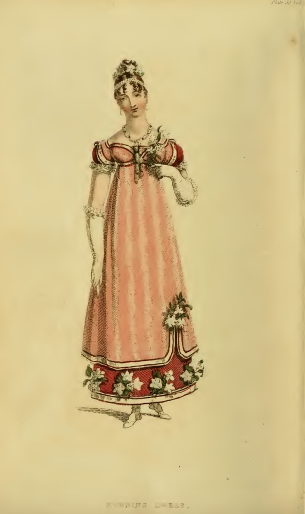 Ackermann's Fashion Plates December 1815: Evening Dress