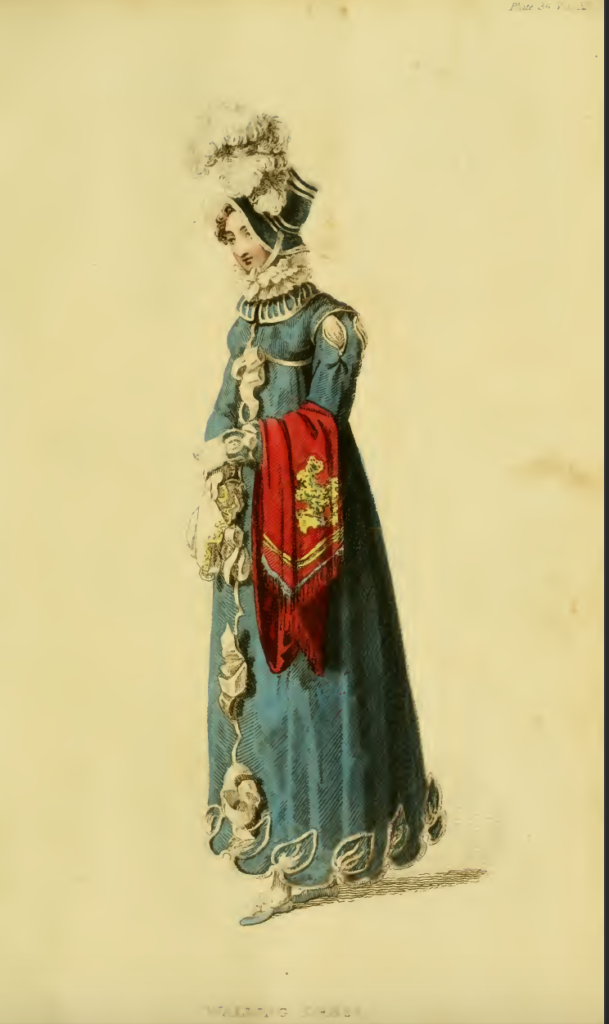 Ackermann's Fashion Plates December 1815: Promenade dress