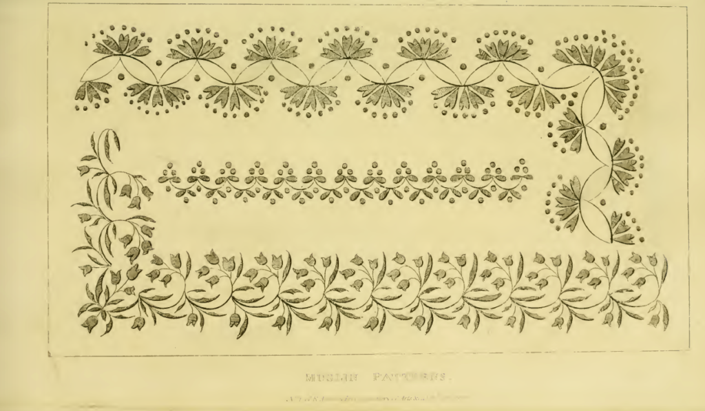 Ackermann's Repository, January 1816: Muslin Patterns