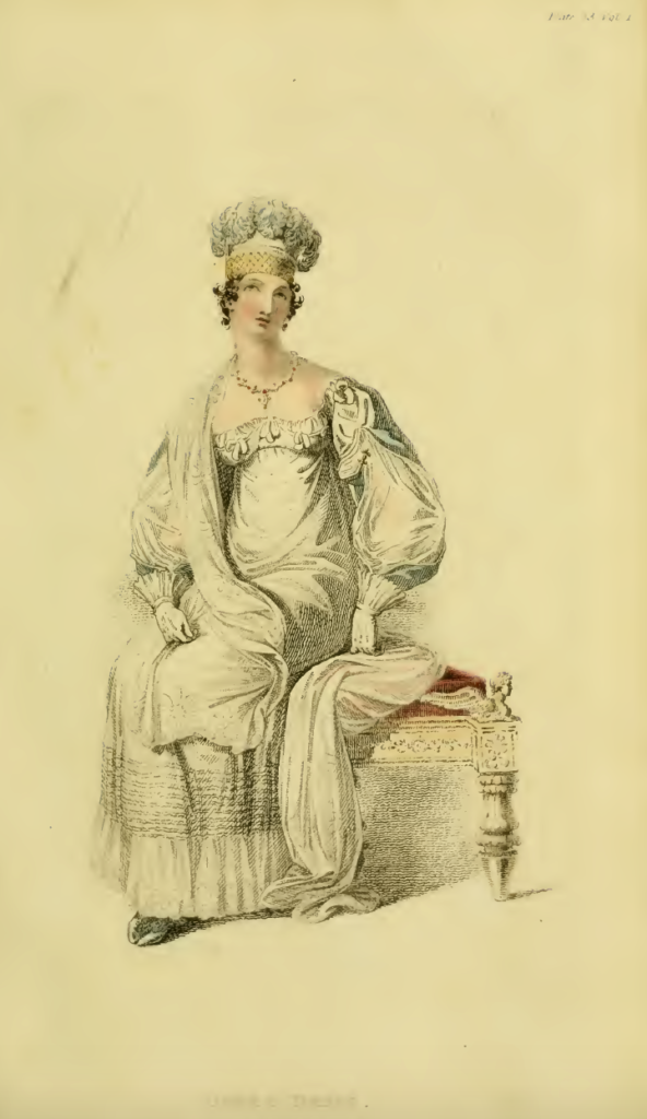 Ackermann's April 1816 plate 23, Opera Dress