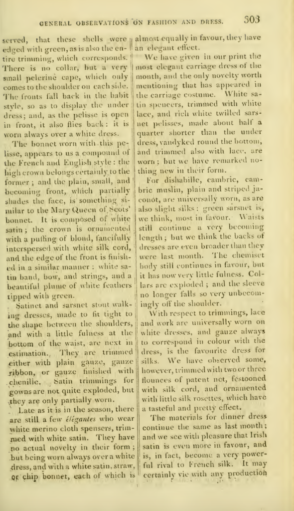 Ackermann's Fashion Plates description May 1816 part 2