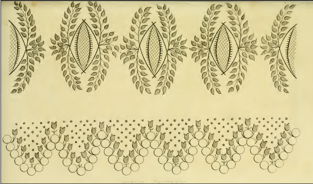 Ackermann's October 1816 Needle-work patterns 