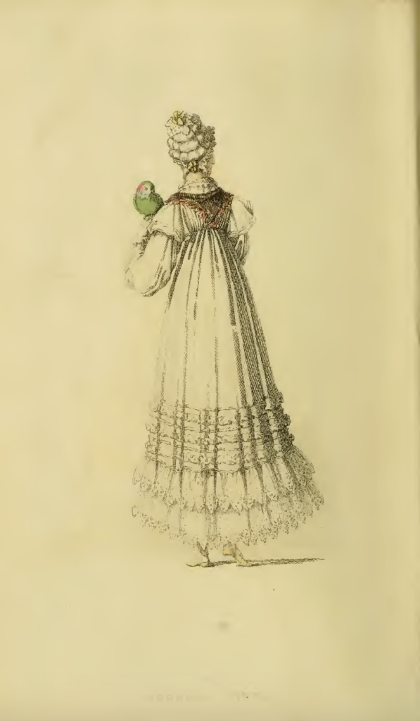 Ackermanns fashion plate November 1816: Morning Dress