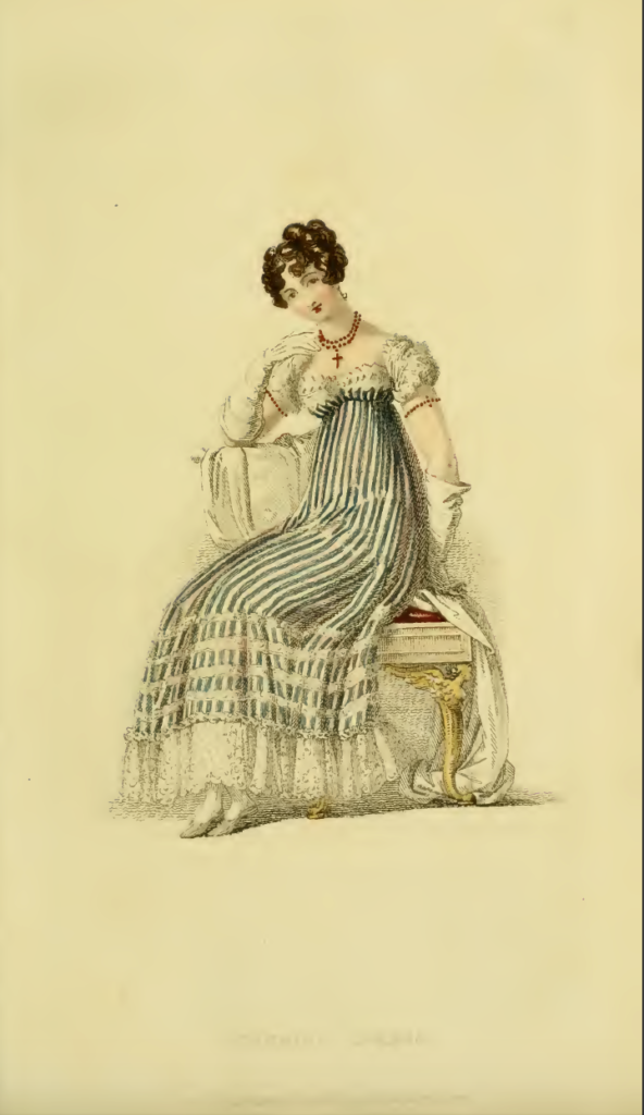 Ackermann's Fashion Plates November 1816: Plate 29, Evening Dress