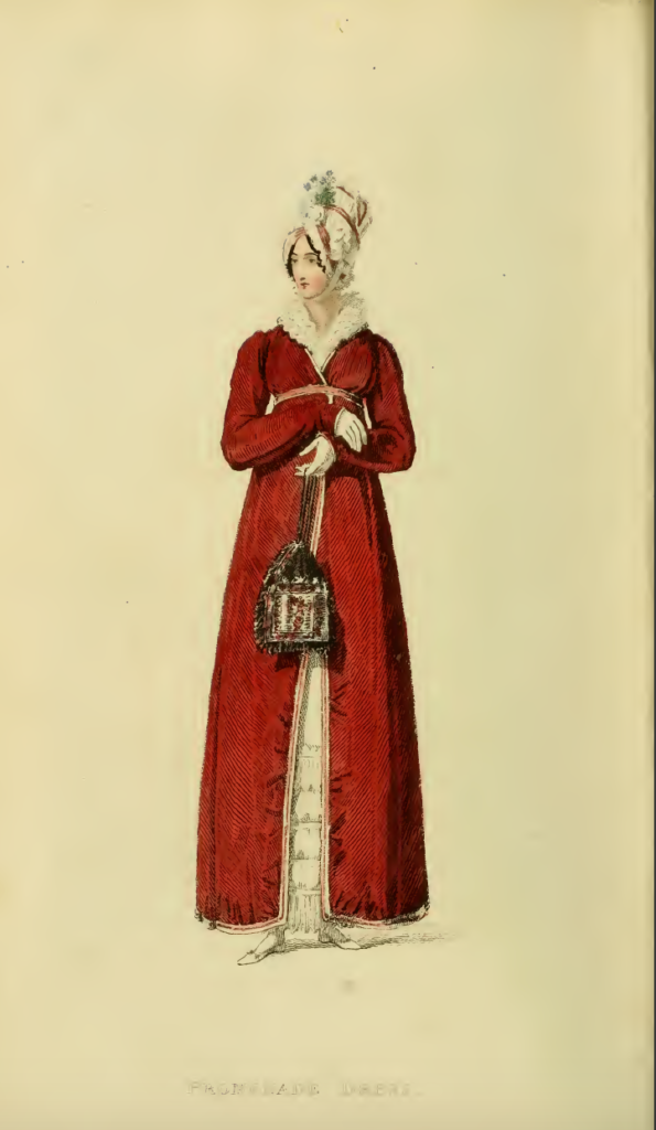 Ackermann's Fashion Plates December 1816, Plate 36: Promanade Dress