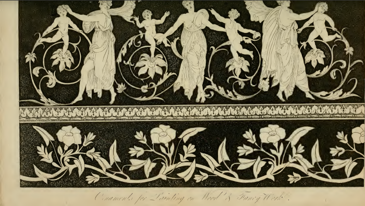 Ackermann's January 1817: Ornaments for painting on fancy work